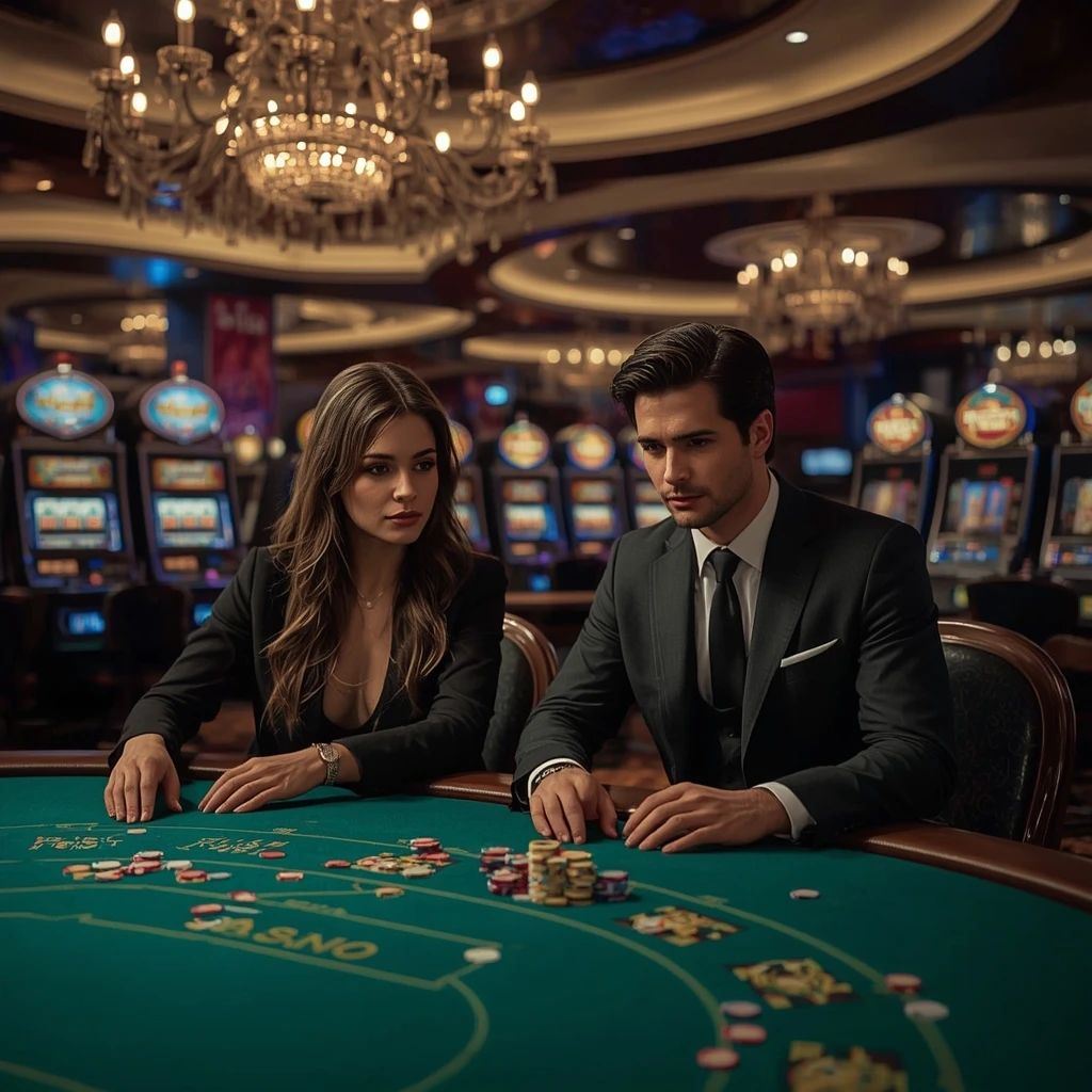 Deux joueurs de poker au Wild Sultan Casino
